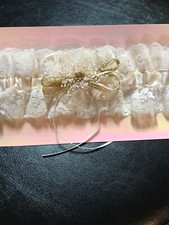 NEW WEDDING GARTER, FROM LOCAL WEDDING SHOP, NOW CLOSED. MANY LISTED. GRY-99-20