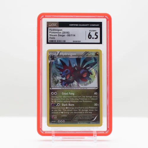 Pokemon Hydreigon Holo #86 Steam Siege 2016 - CGC 6.5