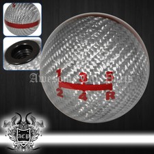 Universal 2 Spherical Shift Knob 5-speed Manual Transmission M10x1.5 Carbon Red Universal 2 Spherical Shift Knob 5-speed Manual Transmission M10x1.5 Carbon Red