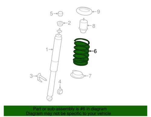 Genuine Ford Lincoln MKX 2011-2015 Left Right Supension Coil Spring BT4Z-5560-N - Image 2 of 2