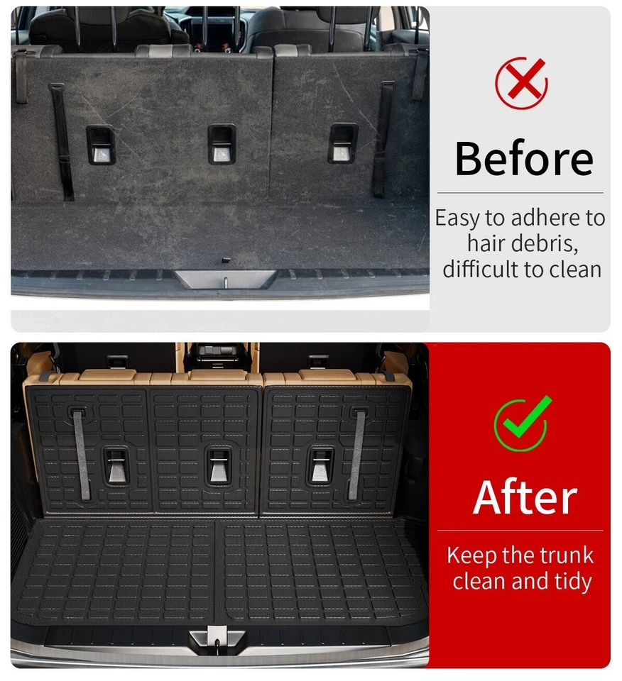 Cargo Mat For 2019-2025 Subaru Ascent Cargo Liner 7&8 Seats Ascent Accessories Foto 2 de 4