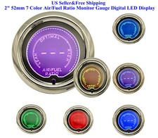2 52mm 7 Color Auto Airfuel Ratio Monitor Elec Gauge Digital Led Display Car