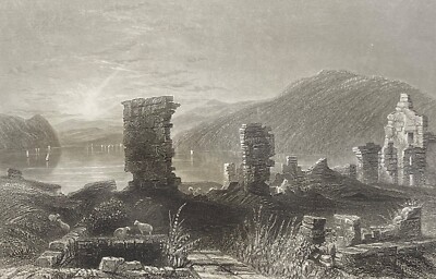 New York Ruinen Von Fort Ticonderoga 1835 Vereinigte Staaten
