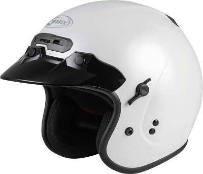 GMAX GM 32 Solid Motorcycle Helmet w/Sun Shield XL Pearl White G1320087