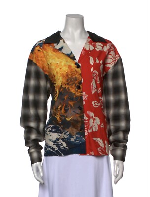 Meryll Rogge Mixed Blouse Color/Black Printed