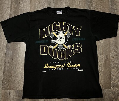Vintage Mighty Ducks Inaugural Season Shirt size Large | eBay
