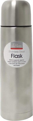 Fine Elements 0,5 Liter Edelstahl Isolierkanne Schraubdeckel mit Drucköffner