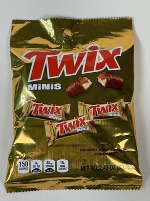   Twix Minis Chocolate Bars Caramel Cookie Candy Bar Bag, - Comb.SHIP +$1/ea