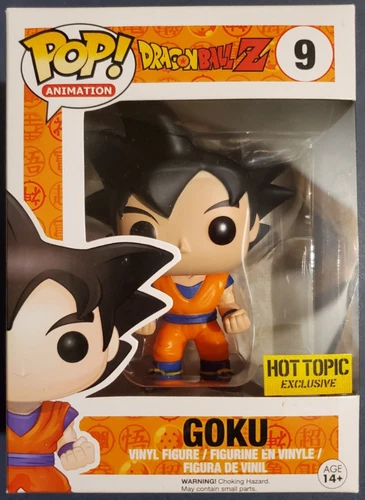 Funko Pop Goku #9 Dragon Ball Z Hot Topic Exclusive Vaulted w/Protector
