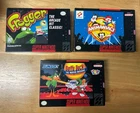 Lot of 3 Complete Super Nintendo SNES Games Frogger Animaniacs Daffy Duck