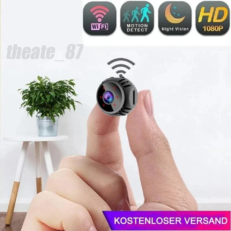 Mini Micro Camera Ip Espiã Wifi Full Hd Segurança Noturna - IP WIFI