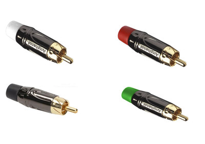 Amphenol RCA Connector Diecast with Gold Contacts Audio Cable Plug Male ACPL-