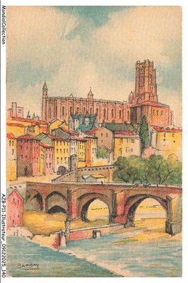 AZBP11-0924-ILLUSTRATEUR - Albi - Die Alte Brücke Und Die Kathedrale - Barday