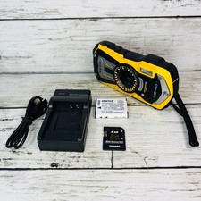 RICOH WG-40 Yellow Digital Camera Tested Compact with Accessories