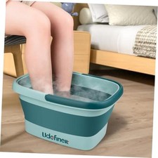 Foot Bath Basin, Foldable Portable Foot Soak Tub with Massage Acupoint Green