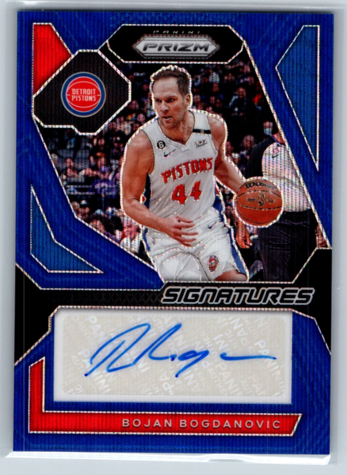 2023-24 Panini Bojan Bogdanovic Blue Wave Autograph 