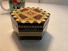 antique music box inlaid plays fine wood made by morelli — photo 6