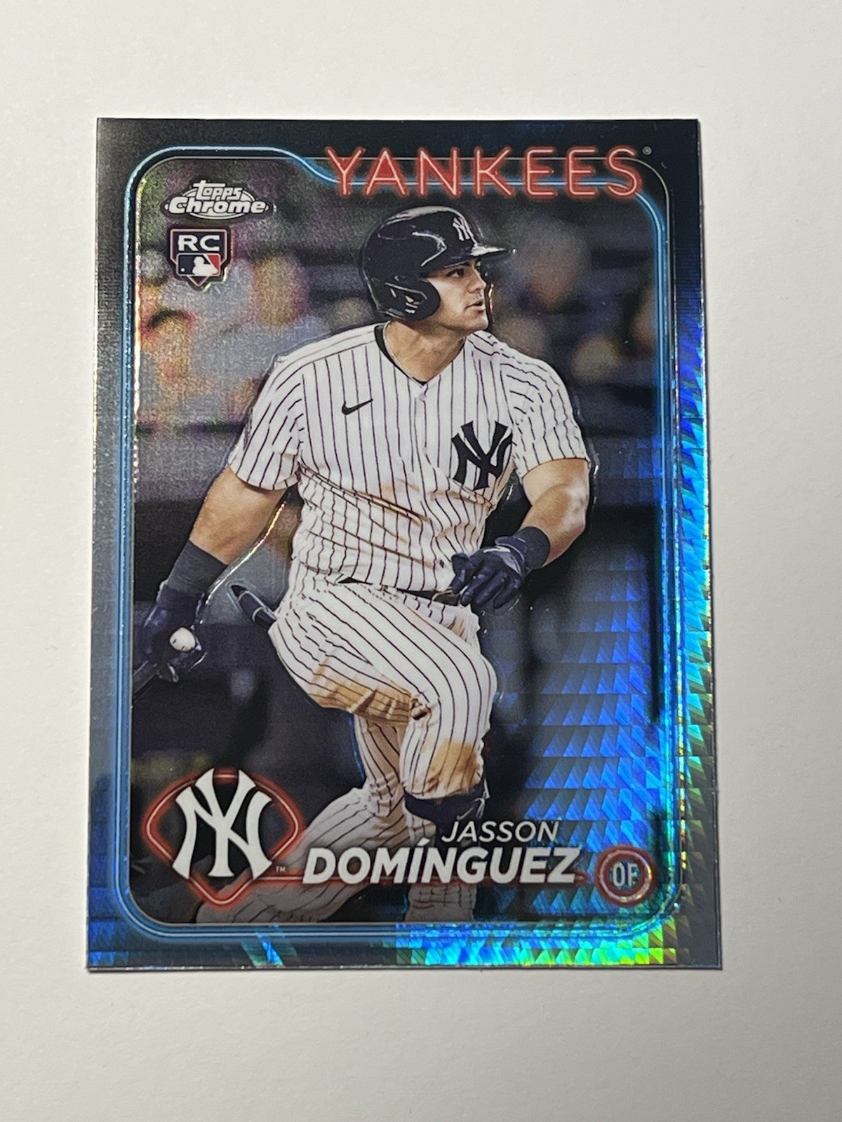 2024 Topps Chrome Jasson Dominguez RC Prism Refractor Rookie #89 Yankees