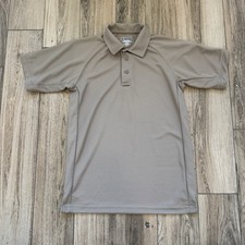 Vertx w/ coldblack Schoeller Technology Tan Brown Tactical Polo Shirt Size Small
