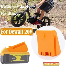 Battery adapter converter for Dewalt 20V battery fits on Stacyc 12"and 16" Bikes