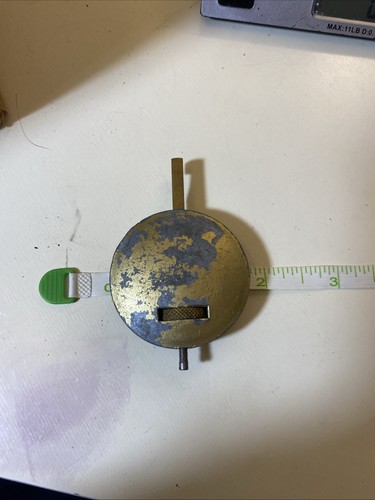 Antique Adjustable 3.7 Oz Clock Pendulum Bob 1 3/4” Diameter 2 3/4” Long - Picture 4 of 4
