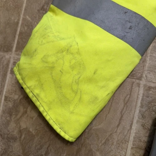 Carhartt Hi-Vis Reflective Safety Work Jacket Yellow/Black Sz M Class 3 Level 2 image 14