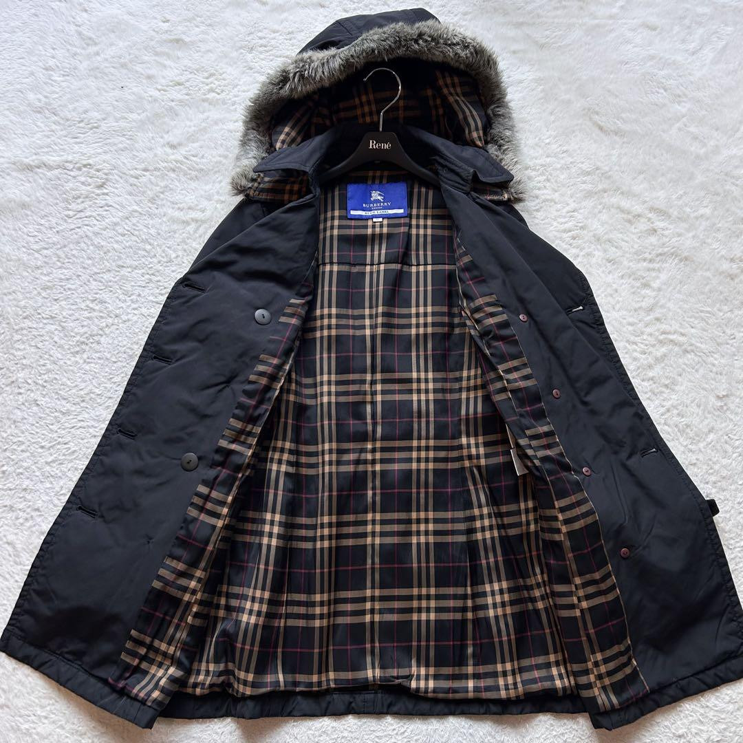 Burberry Blue Label padded Trenc coat with fur and Nova Burberry Blue Label padded Trenc coat with fur and Nova