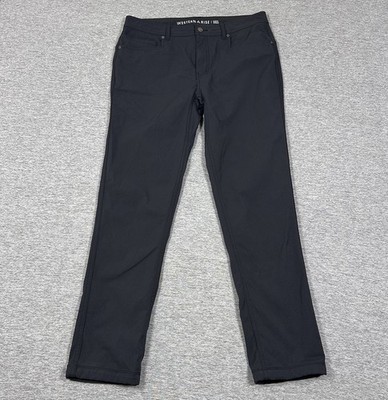 Western Rise Pants Mens 33x32 Gray Evolution Performance Stretch Travel Outdoor