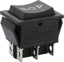 DPDT Momentary Rocker Switch ON Off ON 6 Pin 3 Position Snap in Toggle Switch