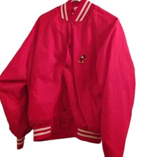 Vintage Mickey Mouse Jacket Red Size XL Mens Softshell Snap Button Made In USA