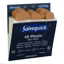 2x SALVEQUICK Pflasterstrips wasserfest Refill 6036 45 ST