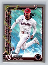 2025 Topps Holiday James Wood Grey Border Glitter H94