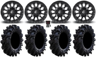 Fuel Vector MB 14'' Wheels 28'' Intimidator Tires Can-Am Renegade Outlander