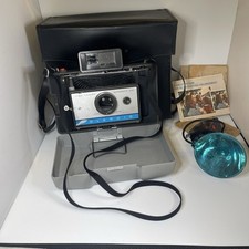 Vintage Polaroid Automatic 210 Land Camera with Case and Manual