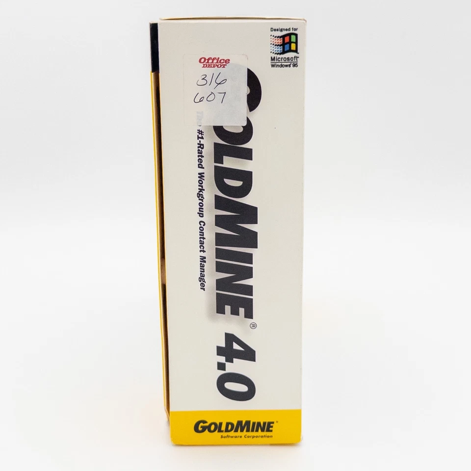 GoldMine 4.0 CRM Contact Manager Software Windows 95 New Sealed Vintage Box - Image 2 of 4