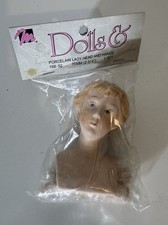 Mangelsen's Dolls Porcelain Lady Head And Hands 2 3/4 New Part