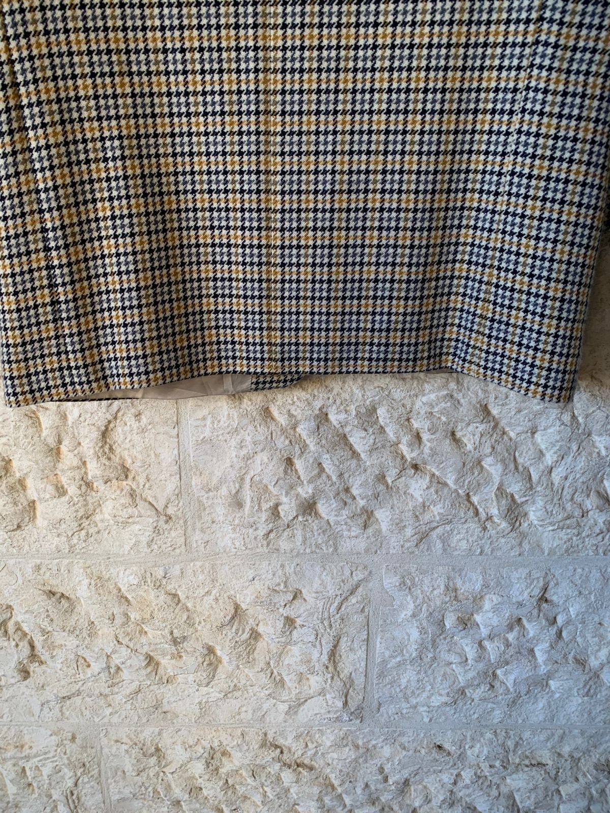 Vintage Hugo Boss Wool & Cashmere houndstooth classic jacket blazer 38R 38S thumbnail 13