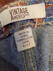 Vintage American   Straight Jeans  Women's Size 4/27 Blue Distressed Denim — photo 7