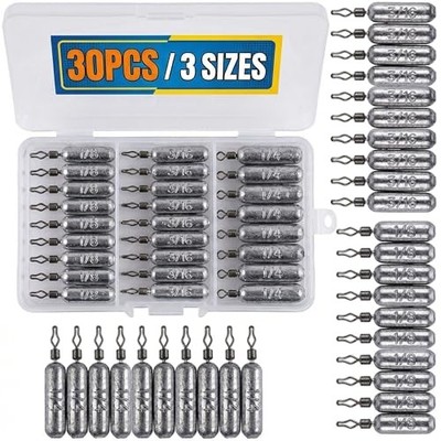 Drop Shot Fishing Weights, Lead Sinkers, 1/8oz, 3/16oz, 1/8oz 3/16/oz 1/4oz