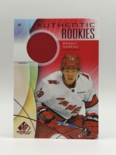 2024-25 UD SP Game Used Bradly Nadeau #239 Authentic Rookies Red Hurricanes