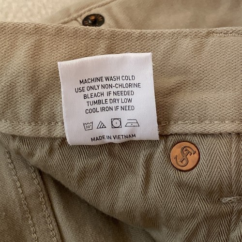 Todd Snyder Jeans Mens Size 29x32 Brown Stretch Flat Front Straight Fit 5 Pocket - Picture 5 of 11