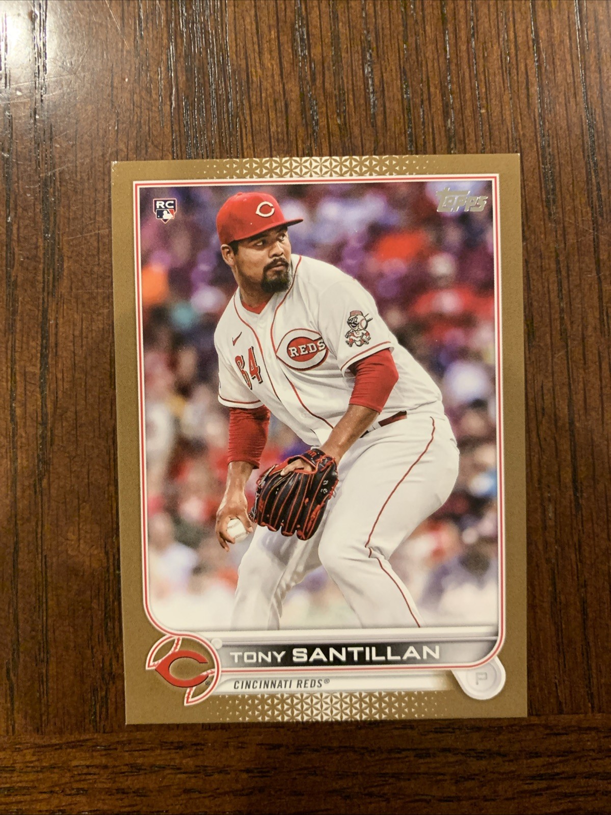2022 Topps Gold Tony Santillan Rookie /2022 Cincinnati Reds #111