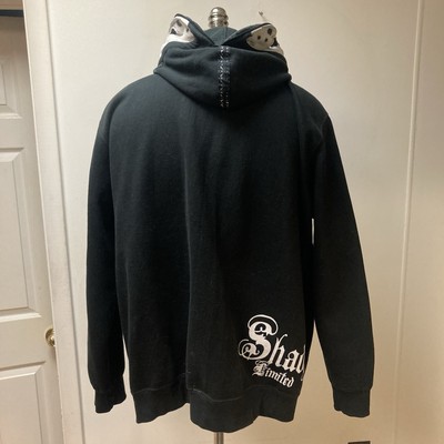 超レア 総柄 shady ltd. スウェット ジェイソン 肉厚 EMINEM RARE Vintage Shady LTD Eminem Hip Hop Rap Hoodie Chainsaw