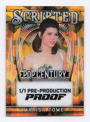 2025 Leaf Metal Pop Century Marisa Tomei 1/1 PPP Scripted Crystal Gold Refractor