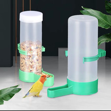 Pet Bird Feeder Food Water Feeding Automatic Drinker Parakeet Parrot 1pc M