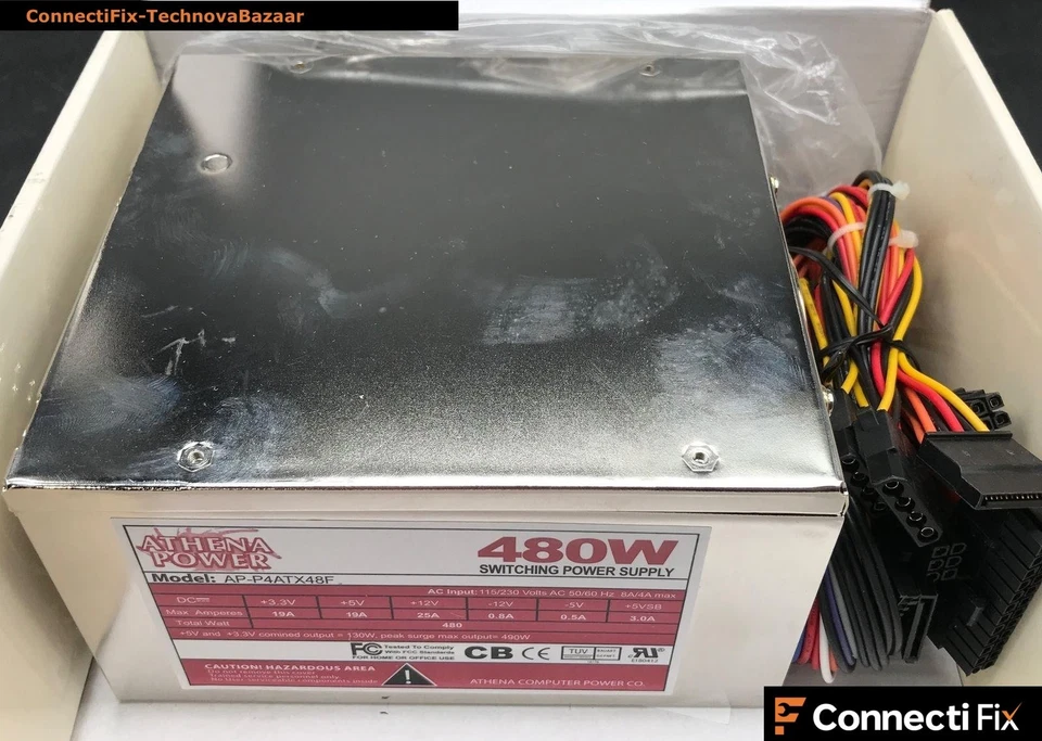 Coolmax M-500B 500W Silent Fan EPS Power Supply - Image 3 of 4