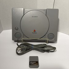 Sony PlayStation 1 Video Game Console - Gray, With Power Cord, No AV Cord Tested