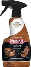 Weiman Leather Cleaner and Conditioner for Furniture - Cleans Leather Surfaces