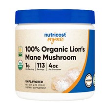 Poudre De Crinière De Lion Bio 4 Oz Par Nutricost