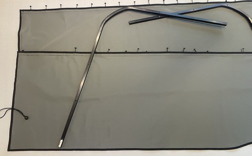 Freightliner Columbia Century Coronado windshield Curtains with rails. New